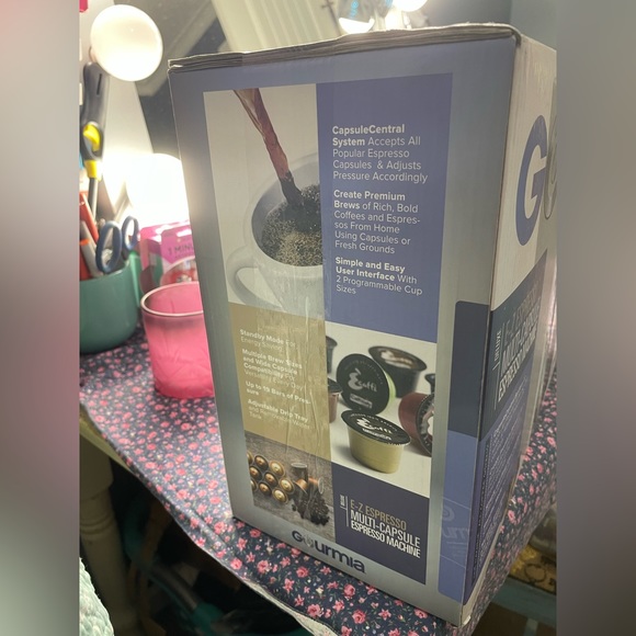 Brand New! Gourmia E-Z Espresso Multi-Capsule Espresso Machine - Picture 3 of 5